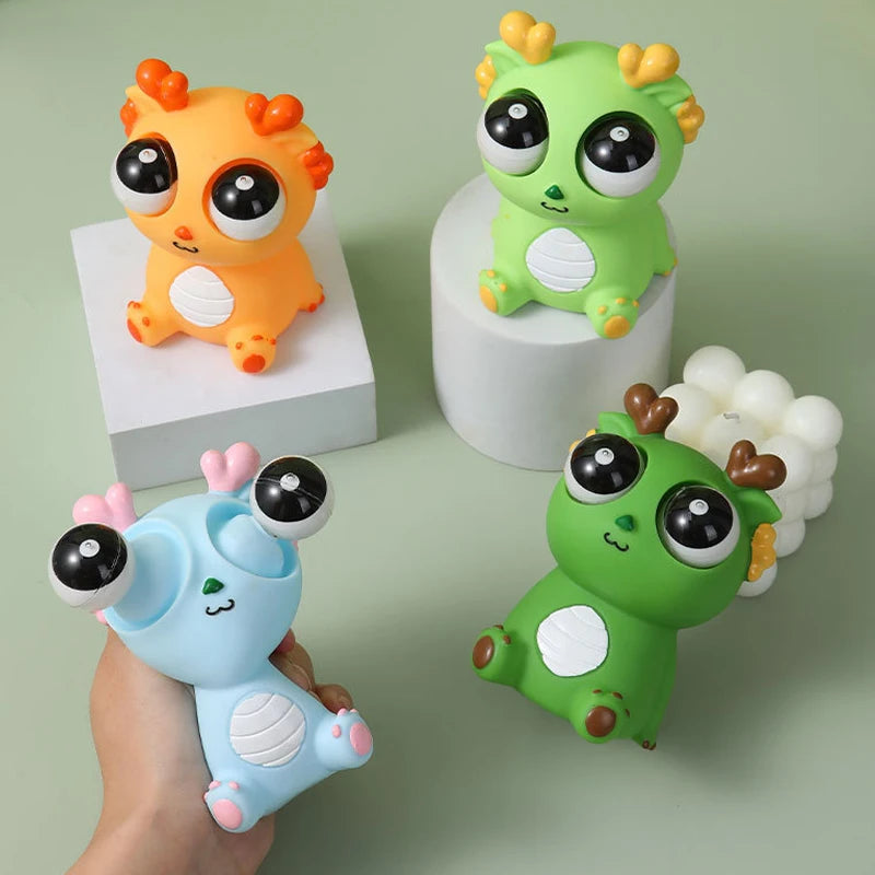 Squeeze Stress Relief Toy – Funny Dragon with Popping Eyeballs