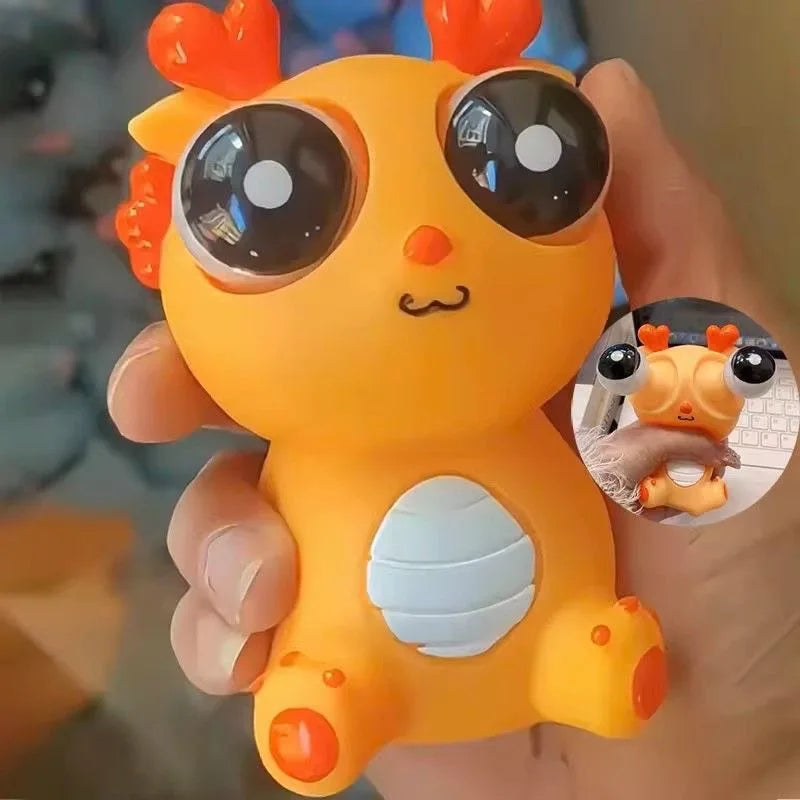 Squeeze Stress Relief Toy – Funny Dragon with Popping Eyeballs