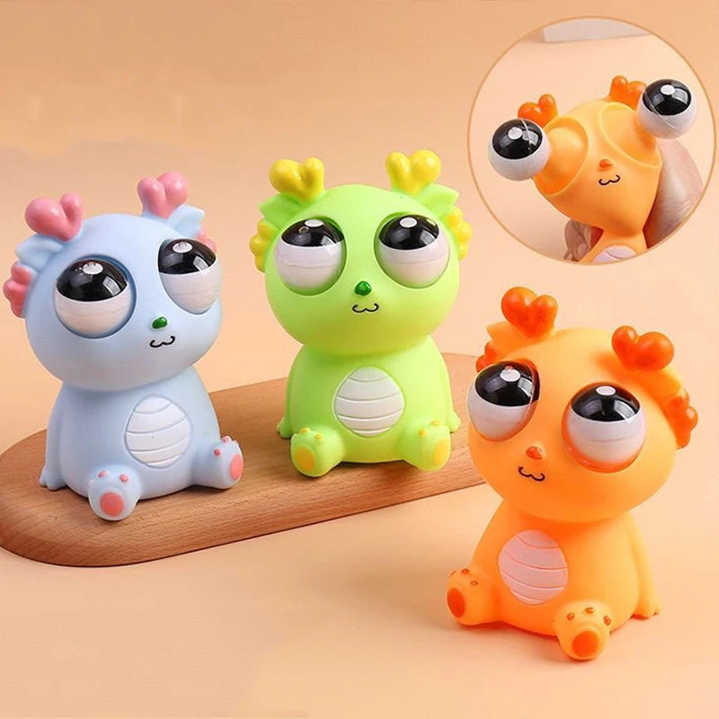 Squeeze Stress Relief Toy – Funny Dragon with Popping Eyeballs