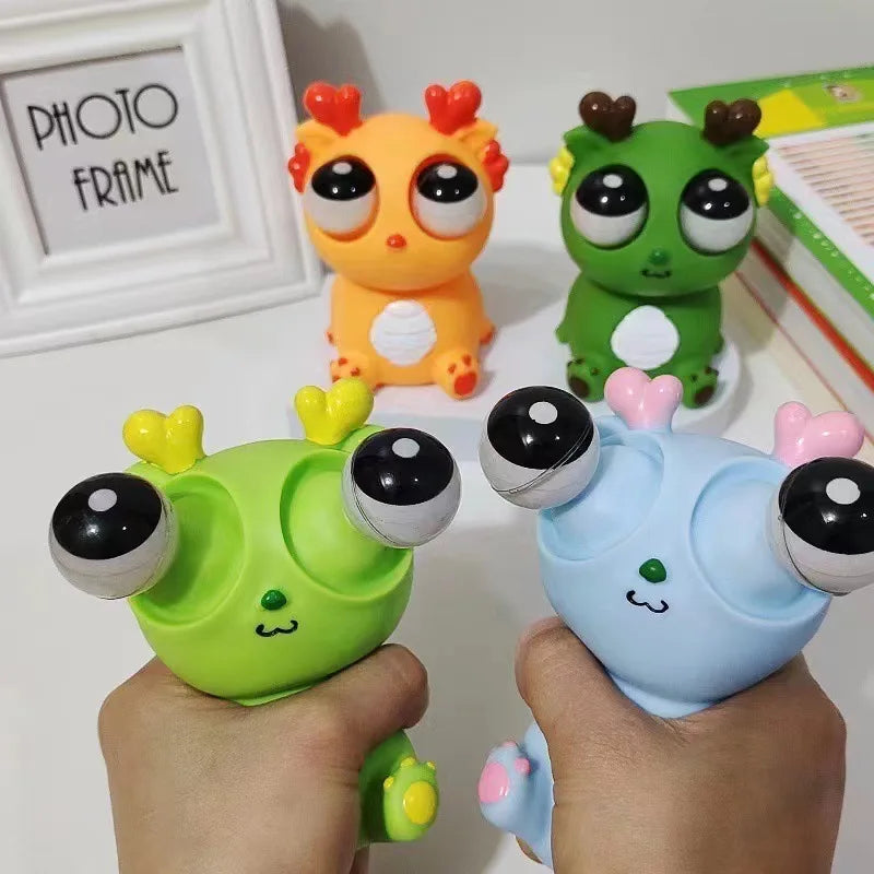 Squeeze Stress Relief Toy – Funny Dragon with Popping Eyeballs