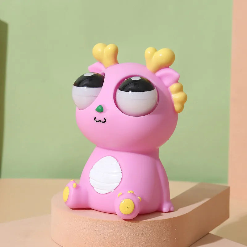 Squeeze Stress Relief Toy – Funny Dragon with Popping Eyeballs