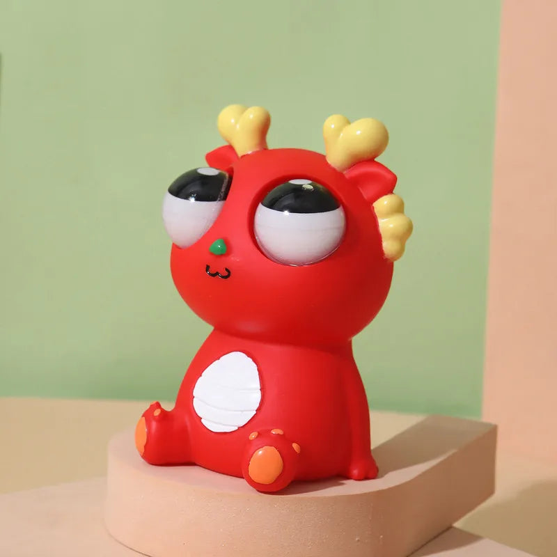 Squeeze Stress Relief Toy – Funny Dragon with Popping Eyeballs